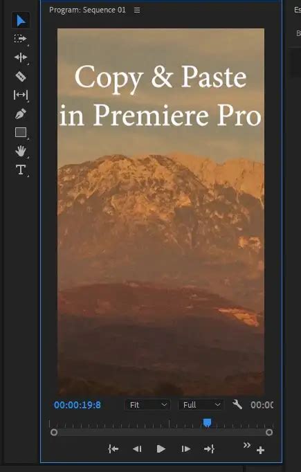 premiere pro copy and paste.